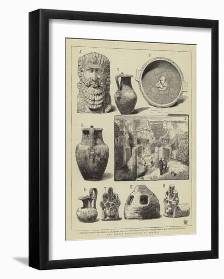 The Recent Excavations at Pompeii-null-Framed Giclee Print