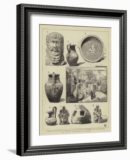 The Recent Excavations at Pompeii-null-Framed Giclee Print