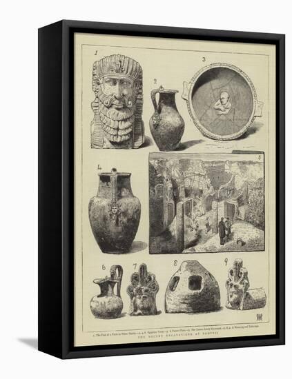 The Recent Excavations at Pompeii-null-Framed Premier Image Canvas