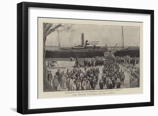 The Recent Fighting on the Gambia-null-Framed Giclee Print