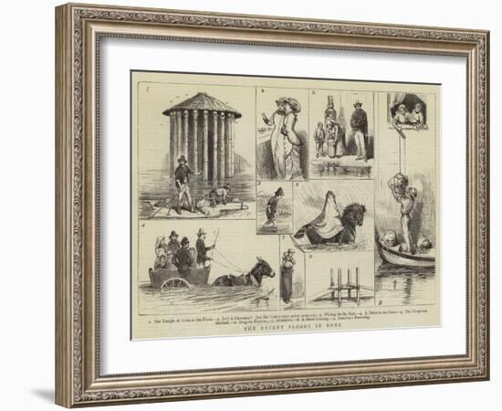 The Recent Floods in Rome-Alfred Chantrey Corbould-Framed Giclee Print