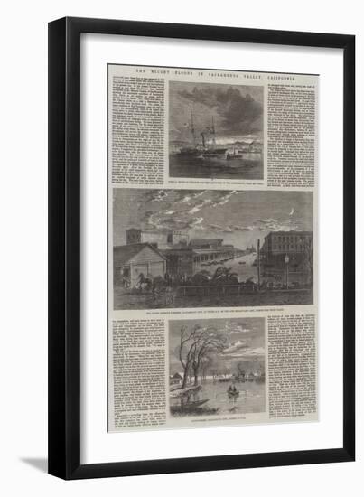 The Recent Floods in Sacramento Valley, California-null-Framed Giclee Print