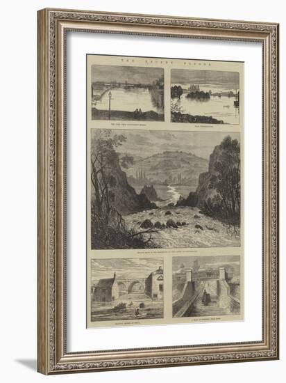 The Recent Floods-Sir John Gilbert-Framed Giclee Print