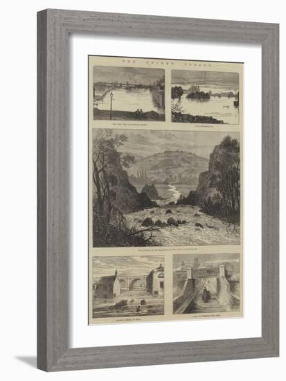 The Recent Floods-Sir John Gilbert-Framed Giclee Print