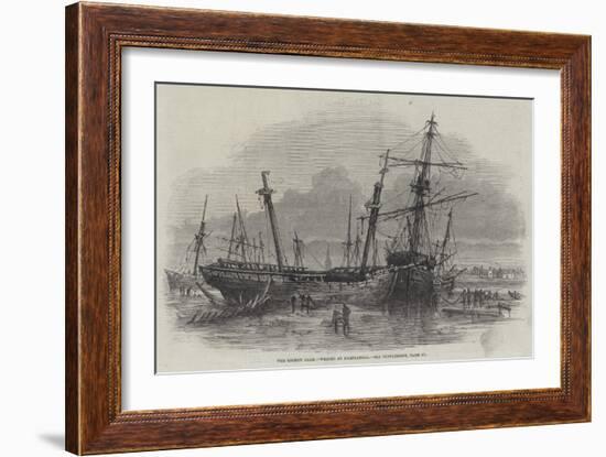 The Recent Gale, Wrecks at Hartlepool-null-Framed Giclee Print