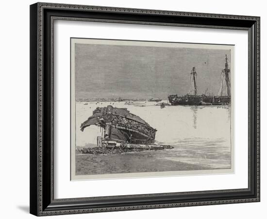 The Recent Hurricane at Samoa-null-Framed Giclee Print