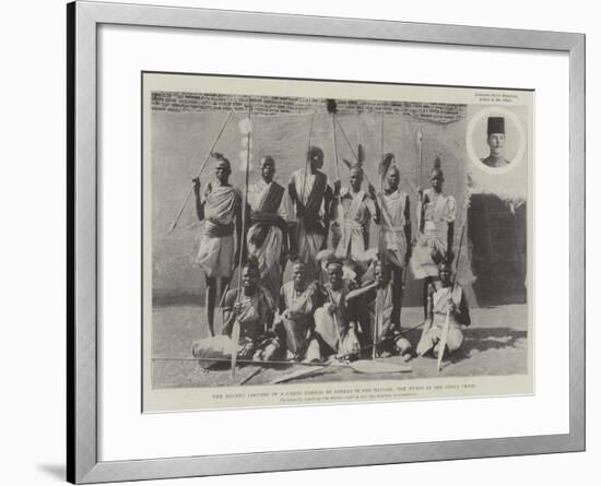 The Recent Looting of a Camel Convoy by Dinkas in the Soudan, the Heads of the Dinka Tribe-null-Framed Giclee Print