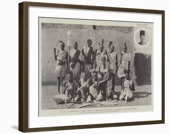 The Recent Looting of a Camel Convoy by Dinkas in the Soudan, the Heads of the Dinka Tribe-null-Framed Giclee Print