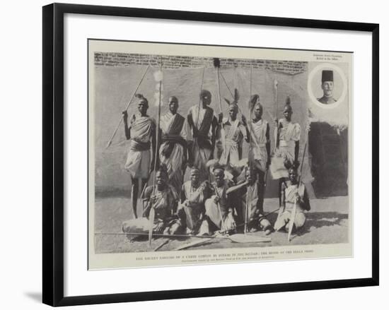 The Recent Looting of a Camel Convoy by Dinkas in the Soudan, the Heads of the Dinka Tribe-null-Framed Giclee Print