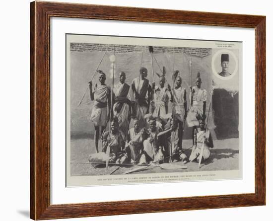 The Recent Looting of a Camel Convoy by Dinkas in the Soudan, the Heads of the Dinka Tribe-null-Framed Giclee Print