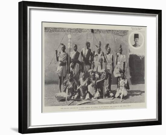 The Recent Looting of a Camel Convoy by Dinkas in the Soudan, the Heads of the Dinka Tribe-null-Framed Giclee Print