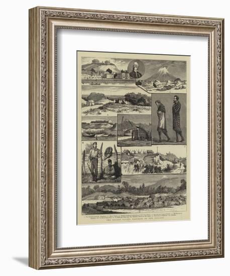 The Recent Native Troubles in New Zealand-null-Framed Giclee Print