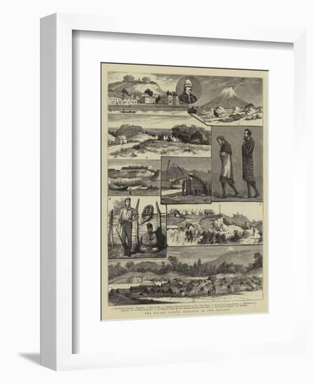 The Recent Native Troubles in New Zealand-null-Framed Giclee Print