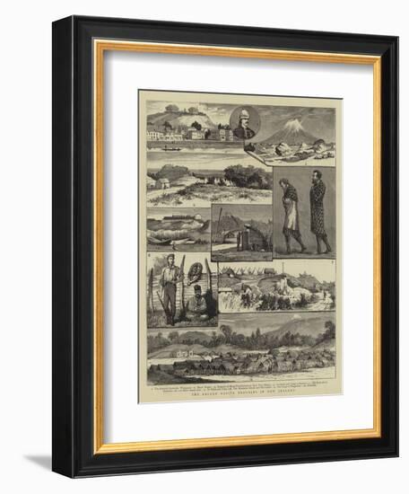 The Recent Native Troubles in New Zealand-null-Framed Giclee Print