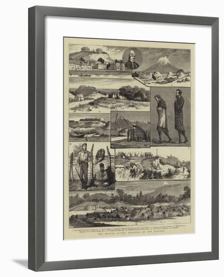 The Recent Native Troubles in New Zealand-null-Framed Giclee Print