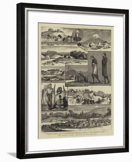 The Recent Native Troubles in New Zealand-null-Framed Giclee Print