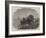 The Recent Railway Accident at Granton, Near Edinburgh, the Engine on the Beach-Frederick Morgan-Framed Giclee Print