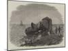 The Recent Railway Accident at Granton, Near Edinburgh, the Engine on the Beach-Frederick Morgan-Mounted Giclee Print