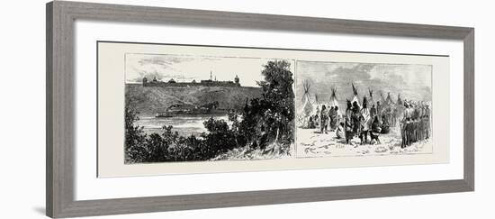 The Recent Rebellion in Canada: Fort Edmonton-null-Framed Giclee Print