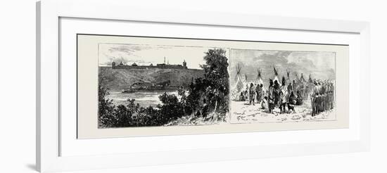 The Recent Rebellion in Canada: Fort Edmonton-null-Framed Giclee Print