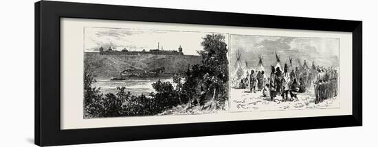 The Recent Rebellion in Canada: Fort Edmonton-null-Framed Giclee Print