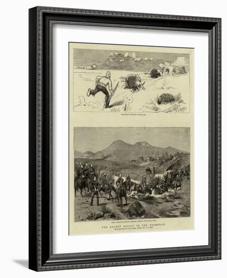 The Recent Revolt in the Transvaal-Charles Edwin Fripp-Framed Giclee Print