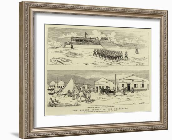 The Recent Revolt in the Transvaal-Charles Edwin Fripp-Framed Giclee Print