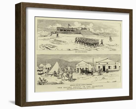 The Recent Revolt in the Transvaal-Charles Edwin Fripp-Framed Giclee Print
