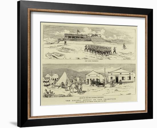 The Recent Revolt in the Transvaal-Charles Edwin Fripp-Framed Giclee Print