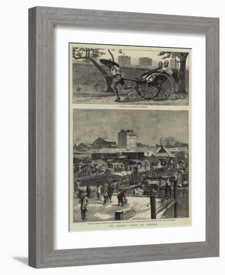 The Recent Riots at Canton-null-Framed Giclee Print