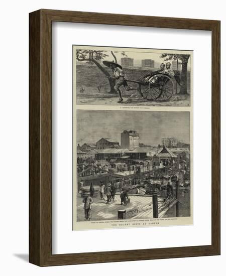 The Recent Riots at Canton-null-Framed Giclee Print