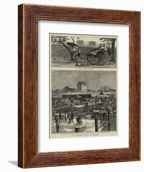 The Recent Riots at Canton-null-Framed Giclee Print