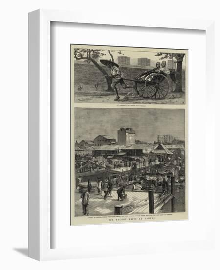 The Recent Riots at Canton-null-Framed Giclee Print