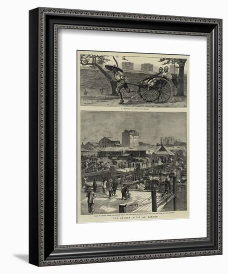 The Recent Riots at Canton-null-Framed Giclee Print