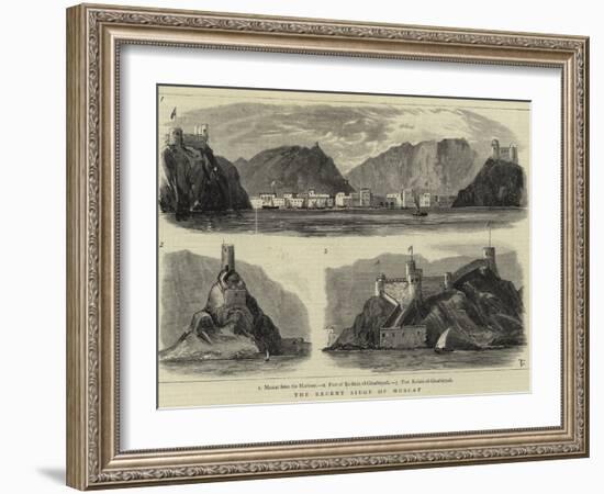 The Recent Siege of Muscat-null-Framed Giclee Print