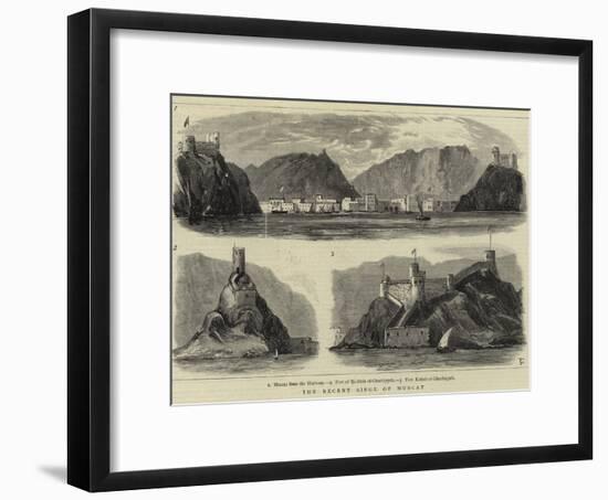 The Recent Siege of Muscat-null-Framed Giclee Print