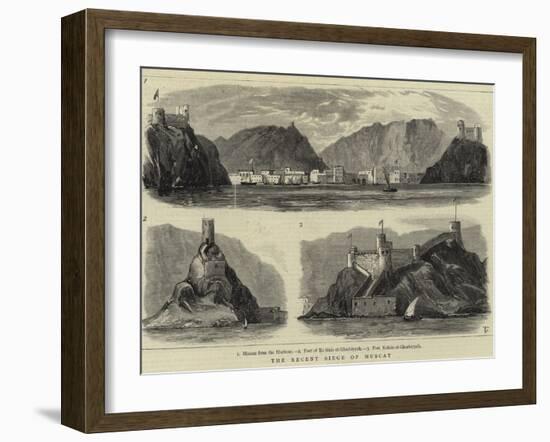 The Recent Siege of Muscat-null-Framed Giclee Print