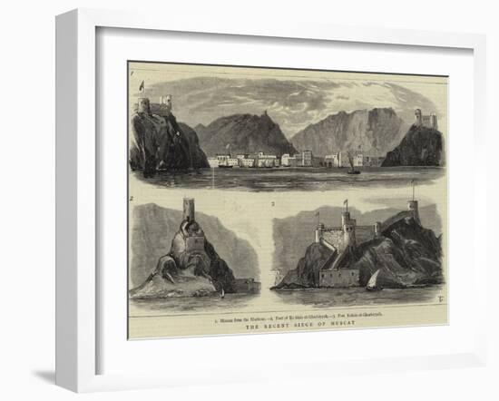 The Recent Siege of Muscat-null-Framed Giclee Print