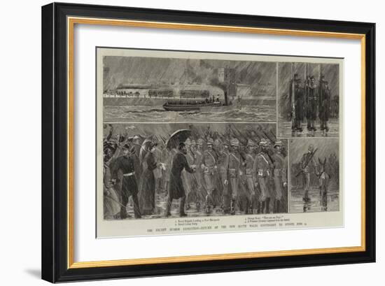 The Recent Suakim Expedition, Return of the New South Wales Contingent to Sydney, 23 June-null-Framed Giclee Print