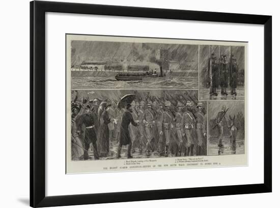 The Recent Suakim Expedition, Return of the New South Wales Contingent to Sydney, 23 June-null-Framed Giclee Print
