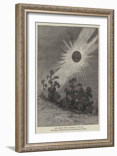 The Recent Total Eclipse of the Sun-null-Framed Giclee Print