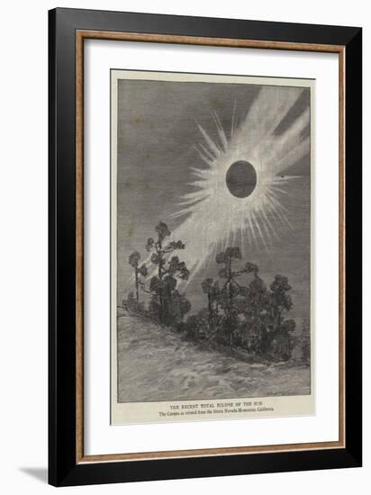 The Recent Total Eclipse of the Sun-null-Framed Giclee Print