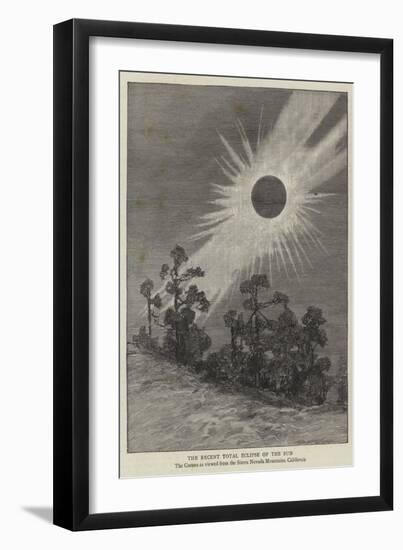 The Recent Total Eclipse of the Sun-null-Framed Giclee Print