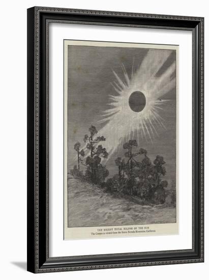 The Recent Total Eclipse of the Sun-null-Framed Giclee Print