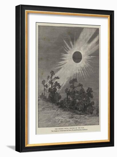 The Recent Total Eclipse of the Sun-null-Framed Giclee Print