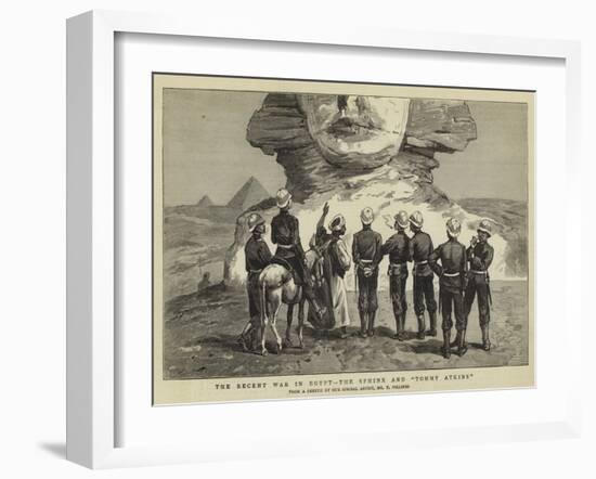 The Recent War in Egypt, the Sphinx and Tommy Atkins-Frederic Villiers-Framed Giclee Print