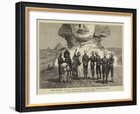 The Recent War in Egypt, the Sphinx and Tommy Atkins-Frederic Villiers-Framed Giclee Print