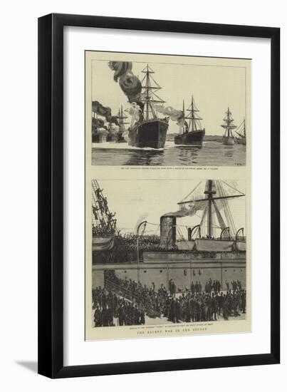 The Recent War in the Soudan-Charles William Wyllie-Framed Giclee Print