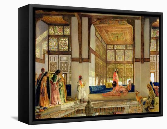 The Reception, 1873 (Oil on Panel)-John Frederick Lewis-Framed Premier Image Canvas