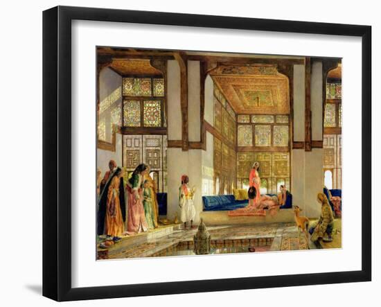 The Reception, 1873 (Oil on Panel)-John Frederick Lewis-Framed Giclee Print